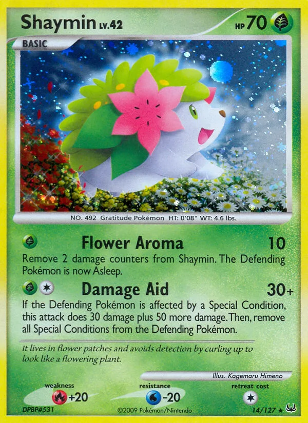 Shaymin Pokemon card