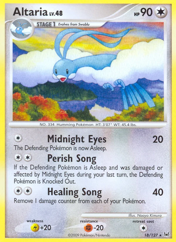 Altaria Pokemon card