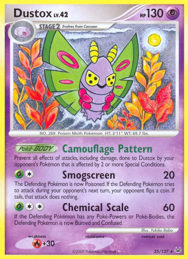 Dustox Pokemon card