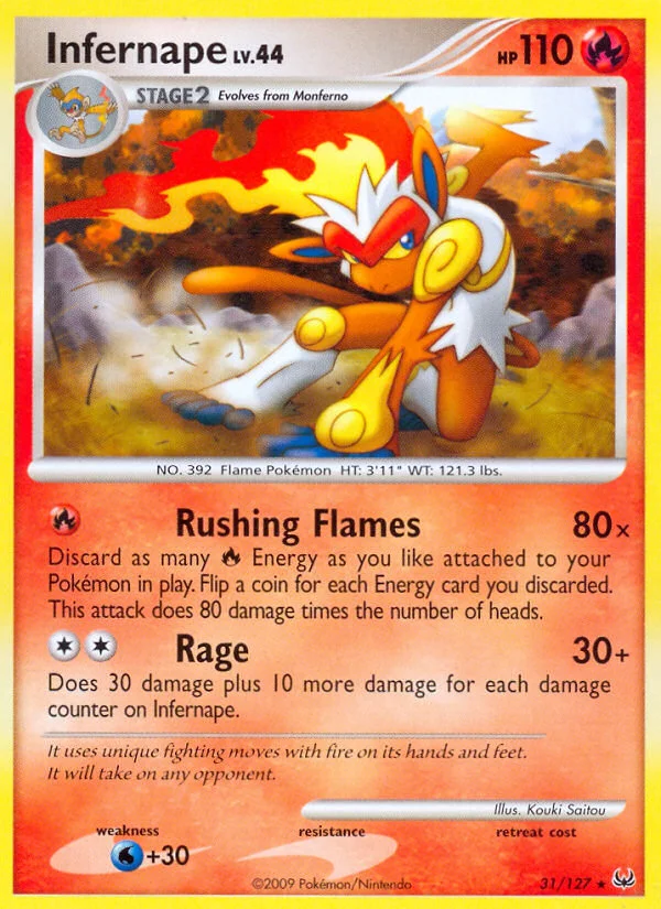 Infernape Pokemon card