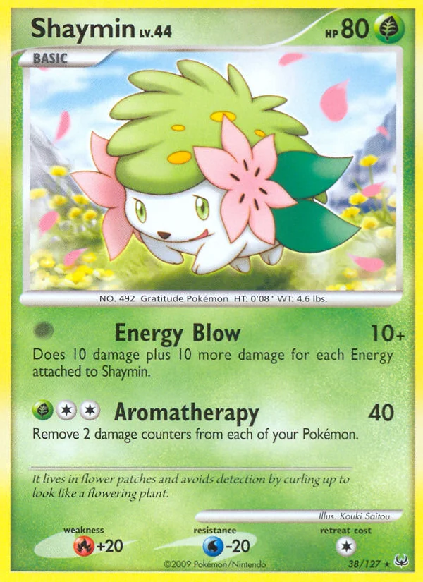 Shaymin Pokemon card