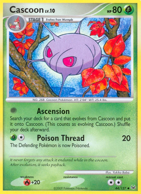 Cascoon Pokemon card