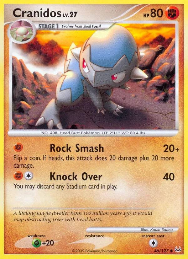 Cranidos Pokemon card