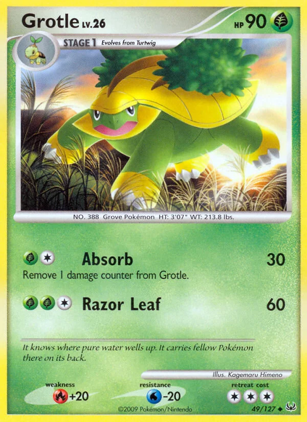 Grotle Pokemon card