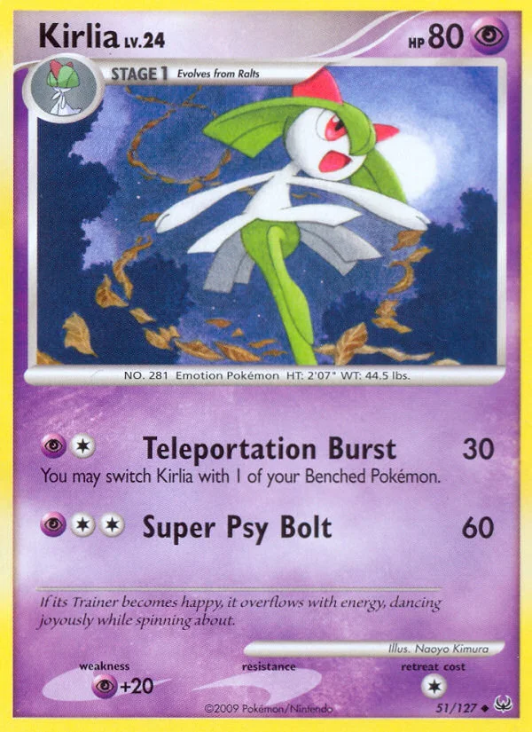 Kirlia Pokemon card