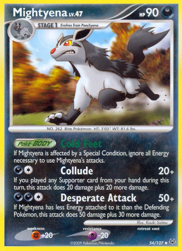 Mightyena Pokemon card