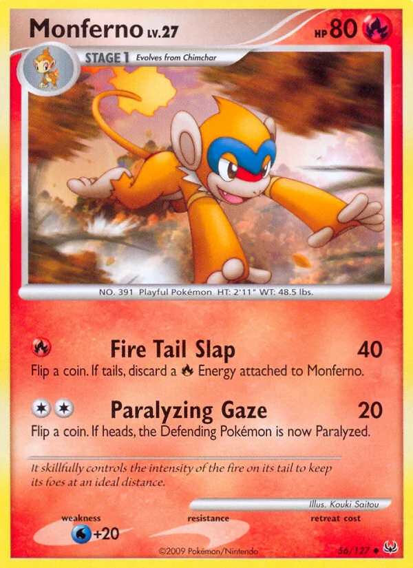Monferno Pokemon card