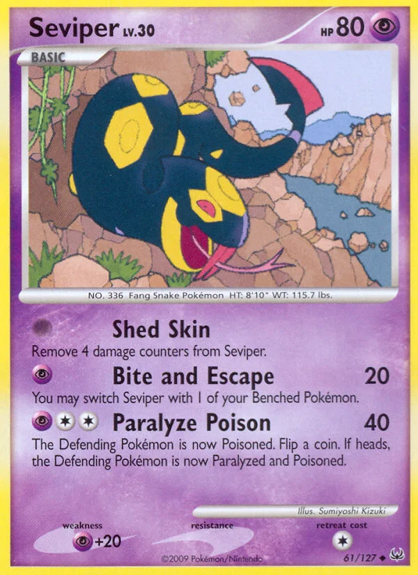 Seviper Pokemon card