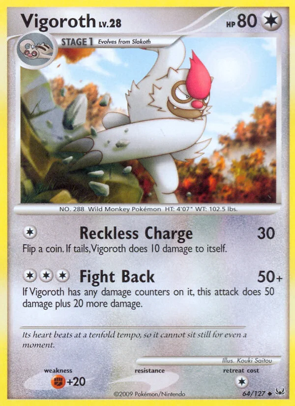 Vigoroth Pokemon card