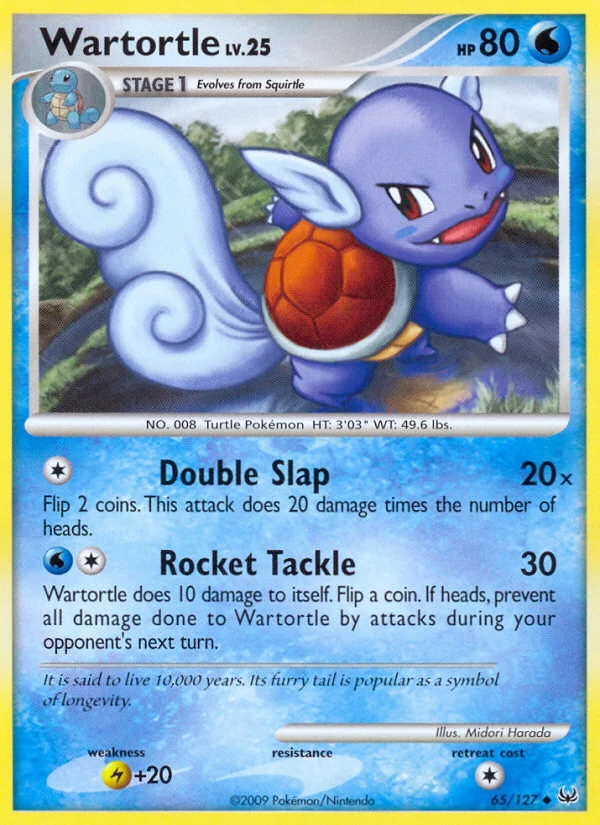 Wartortle Pokemon card