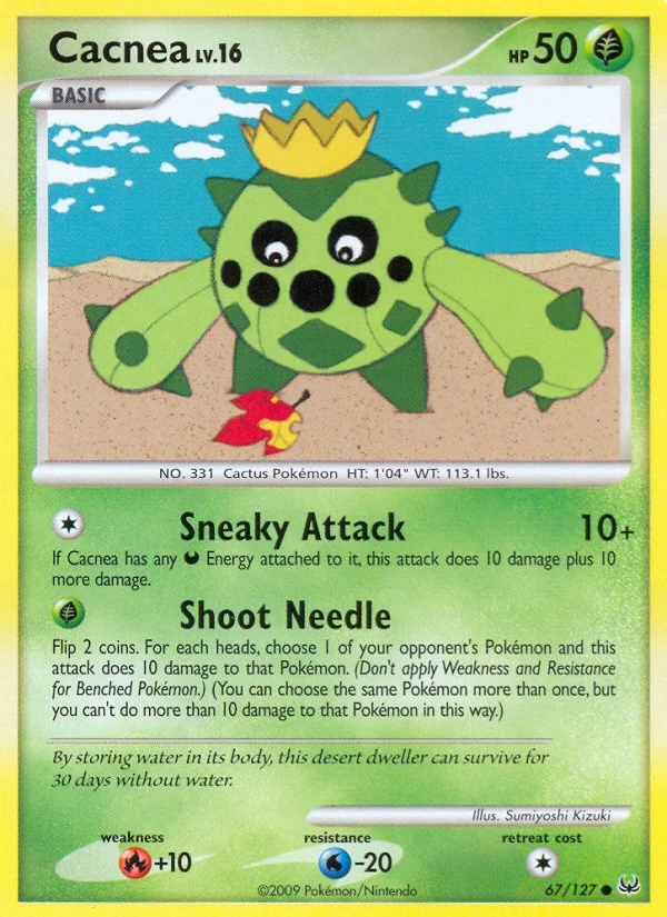 Cacnea Pokemon card