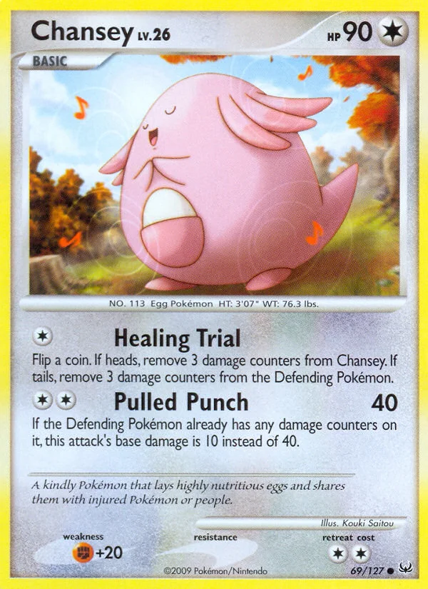 Chansey Pokemon card