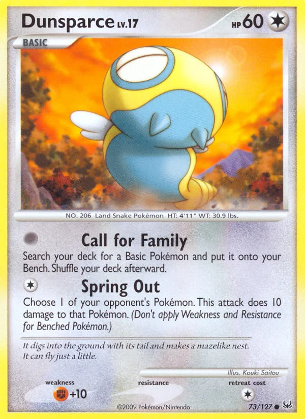 Dunsparce Pokemon card