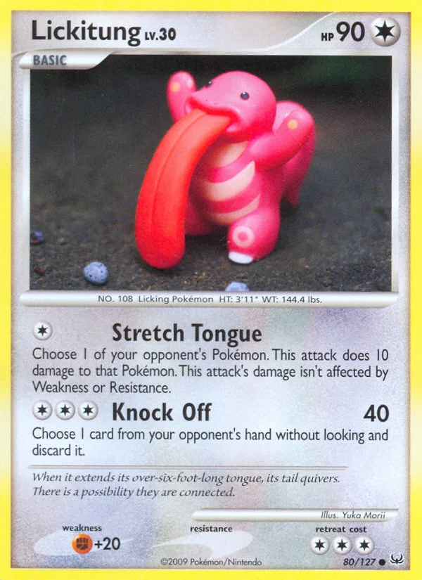 Lickitung Pokemon card