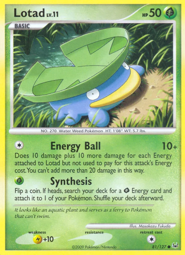 Lotad Pokemon card