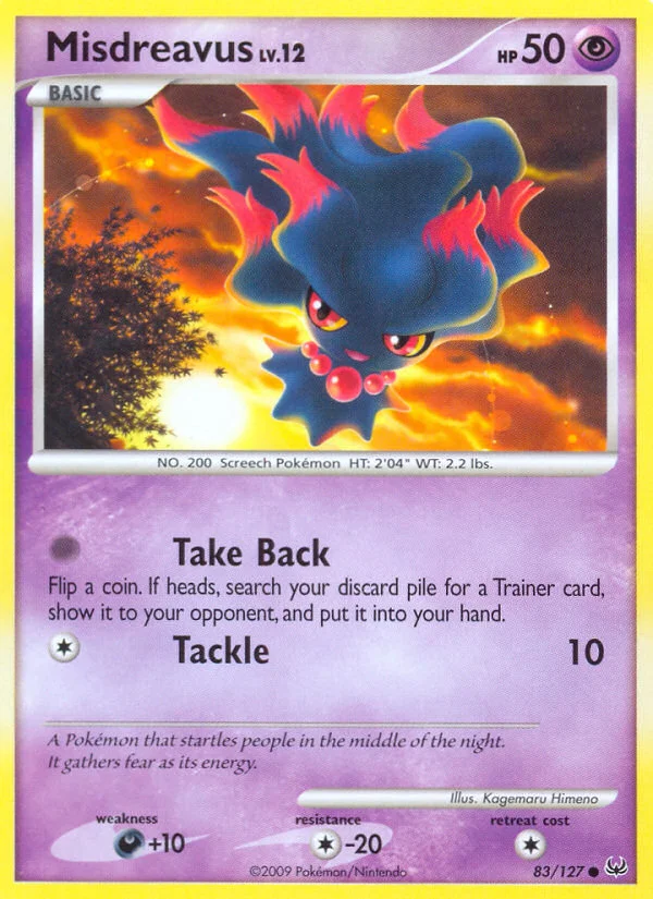 Misdreavus Pokemon card