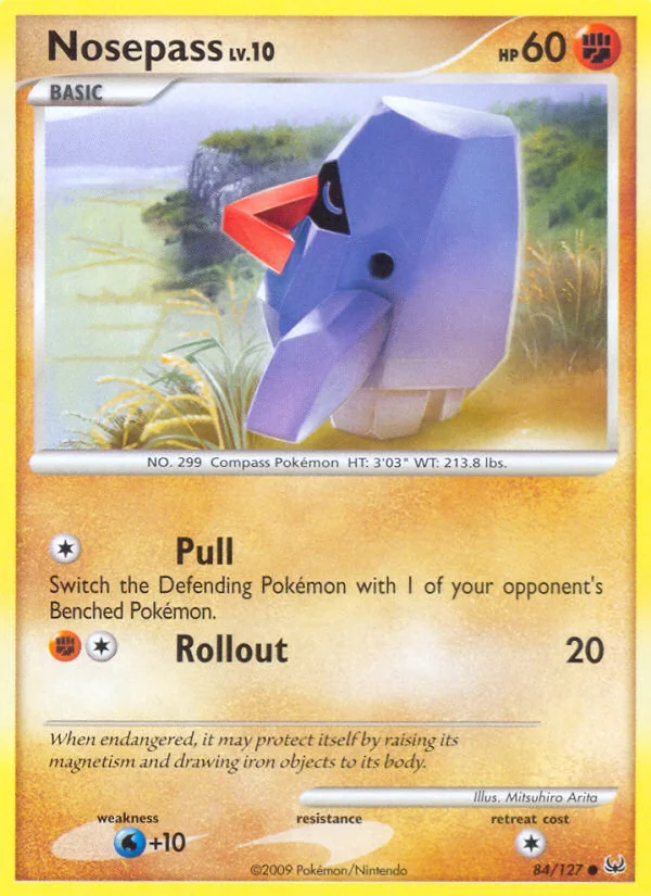 Nosepass Pokemon card