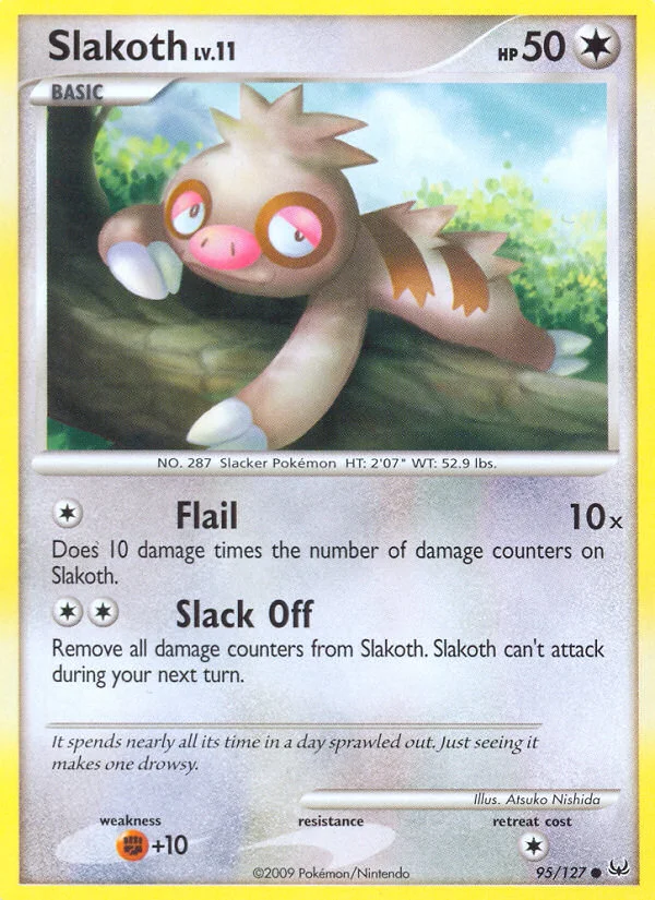 Slakoth Pokemon card