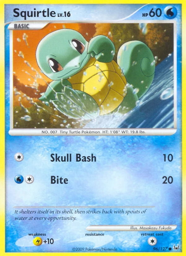 Squirtle Pokemon card