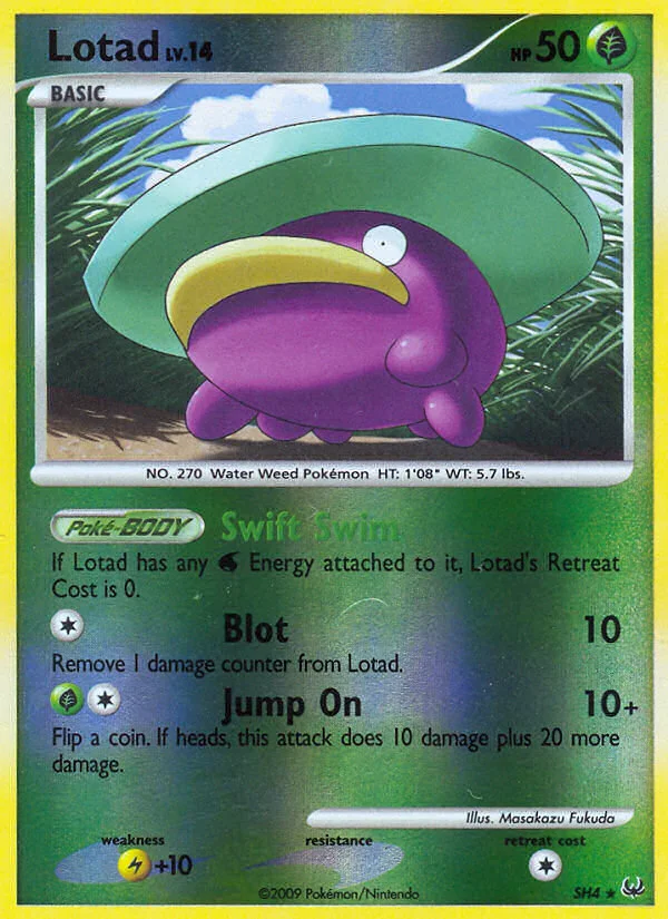 Lotad Pokemon card