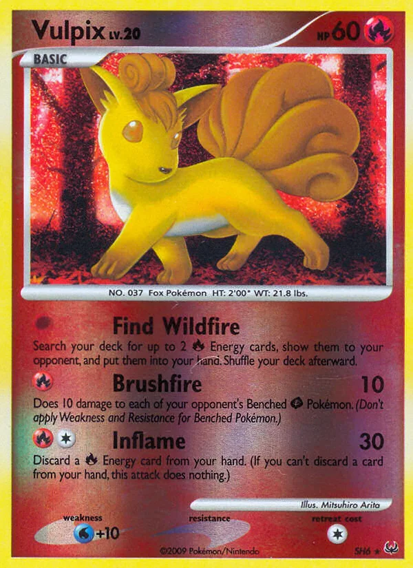 Vulpix Pokemon card