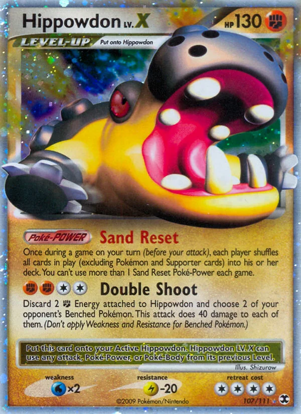 Hippowdon LV.X Pokemon card