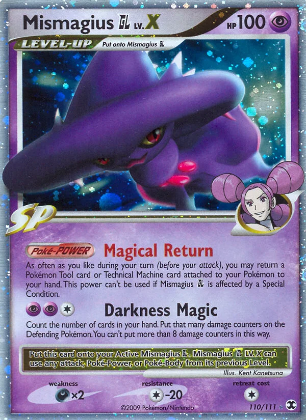 Mismagius GL LV.X Pokemon card
