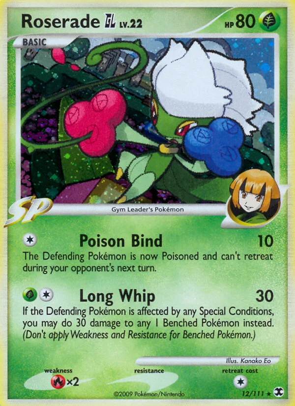 Roserade GL Pokemon card