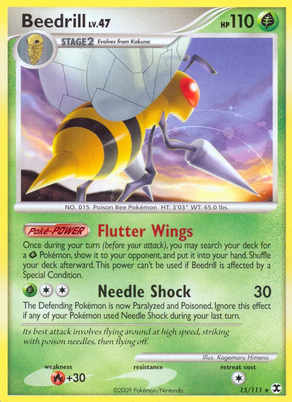 Beedrill Pokemon card
