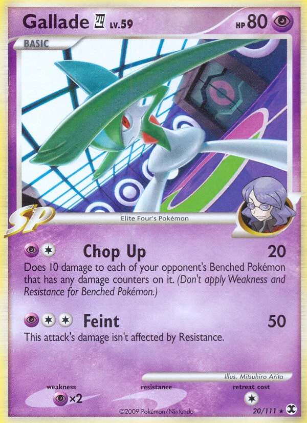 Gallade E4 Pokemon card