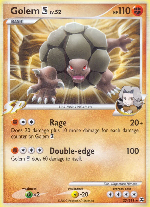 Golem E4 Pokemon card