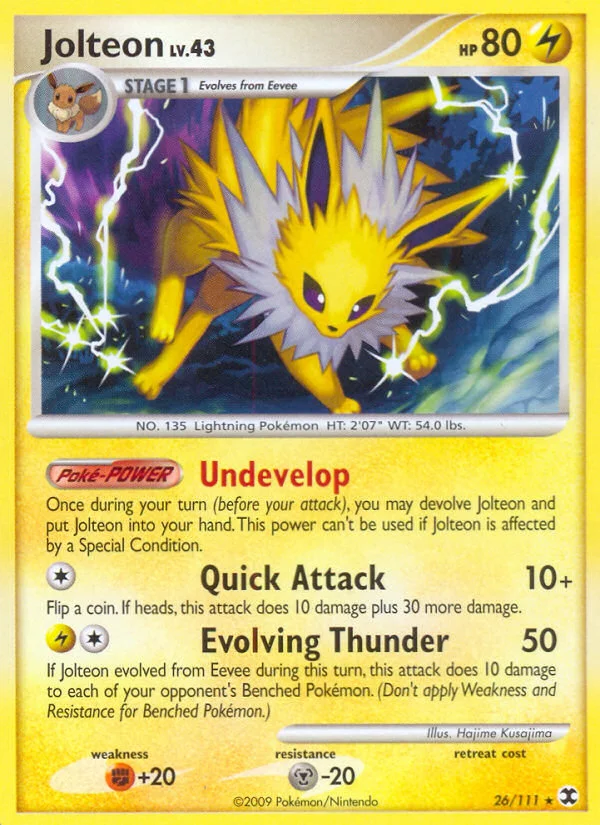 Jolteon Pokemon card