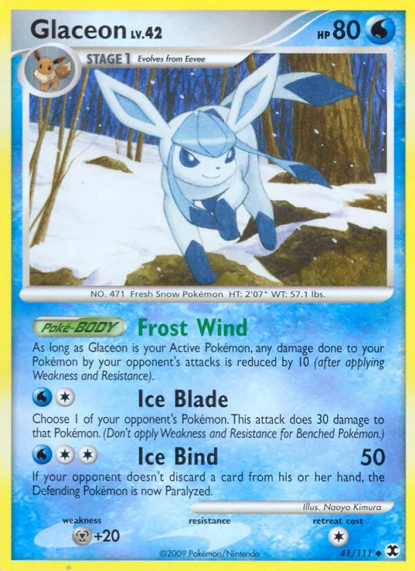 Glaceon Pokemon card