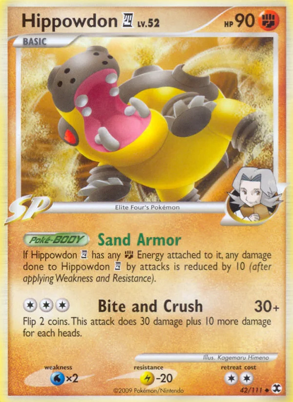 Hippowdon E4 Pokemon card