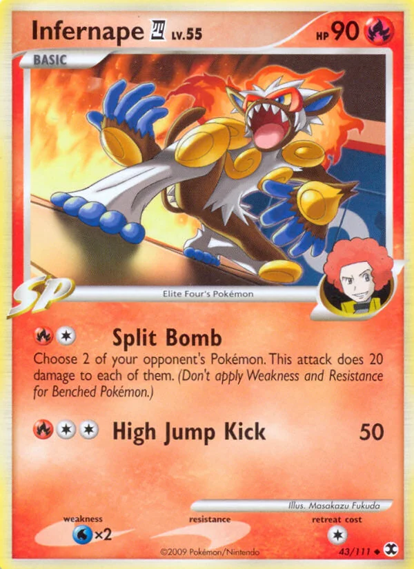 Infernape E4 Pokemon card