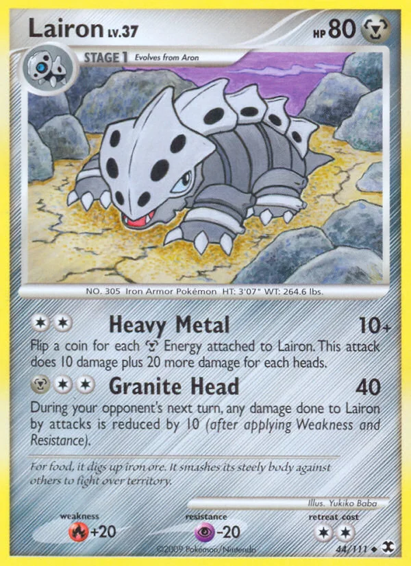 Lairon Pokemon card