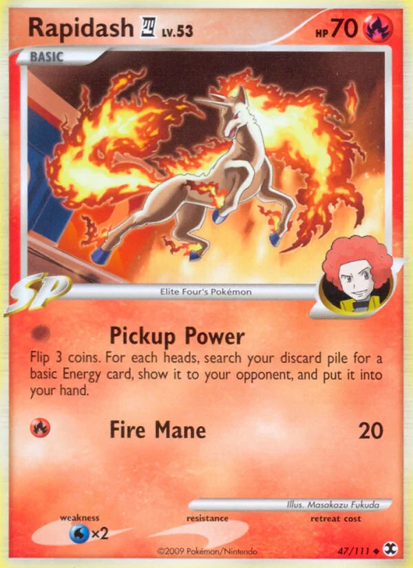 Rapidash E4 Pokemon card