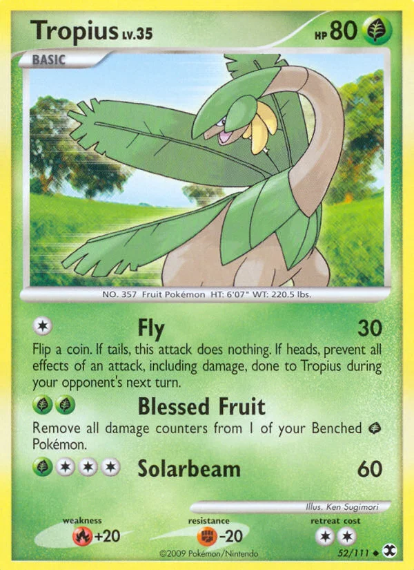 Tropius Pokemon card