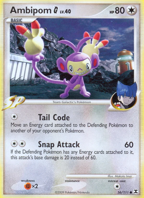 Ambipom G Pokemon card