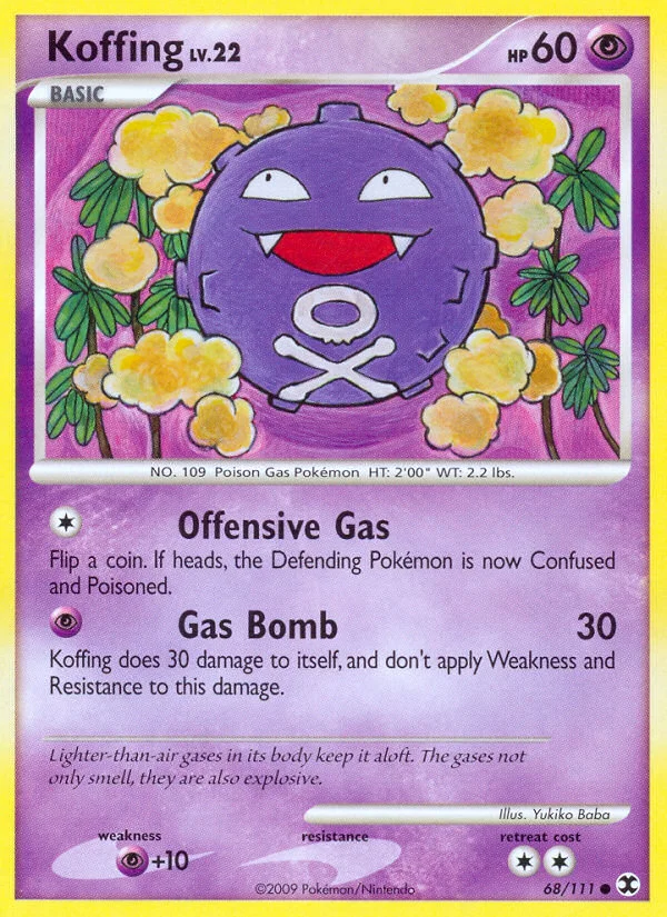 Koffing Pokemon card