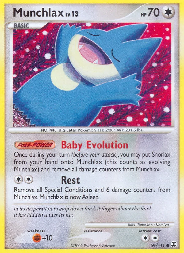 Munchlax Pokemon card