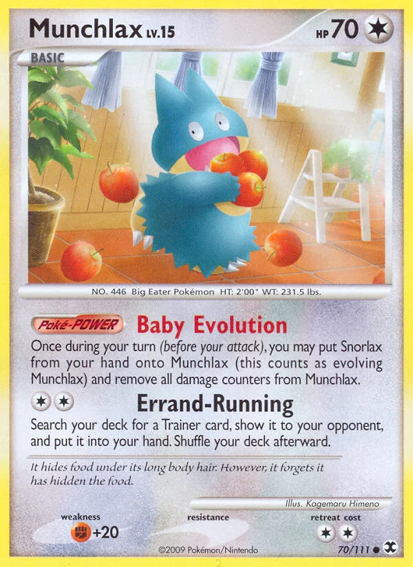 Munchlax Pokemon card