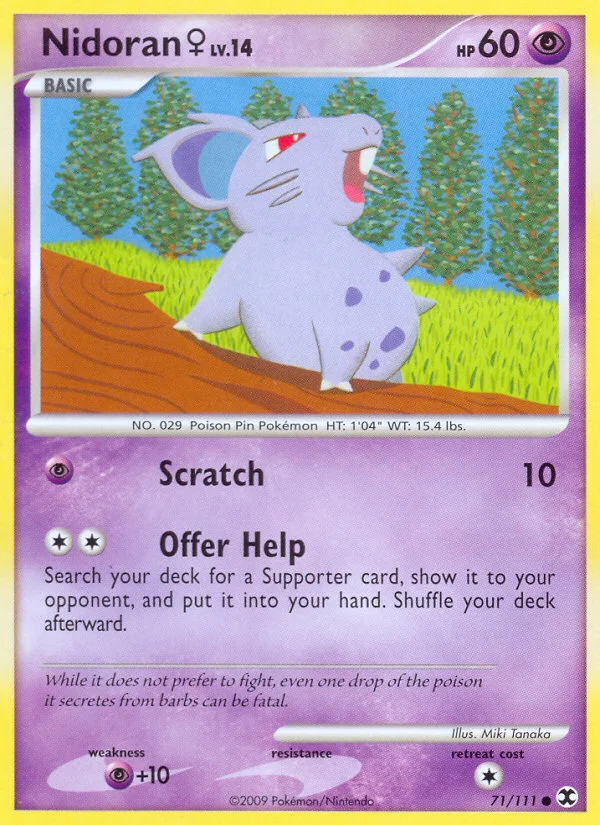 Nidoran ♀ Pokemon card