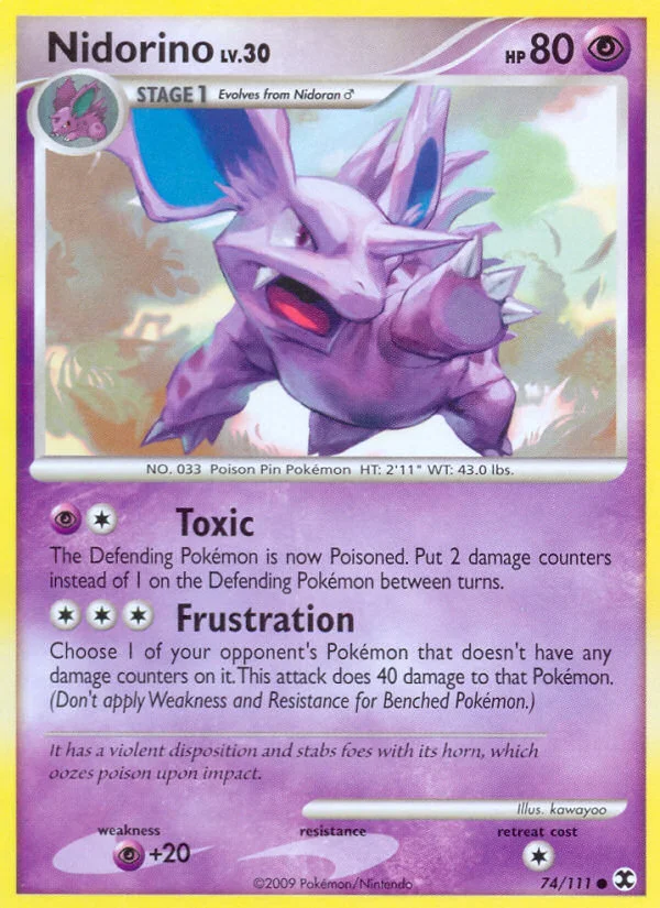 Nidorino Pokemon card