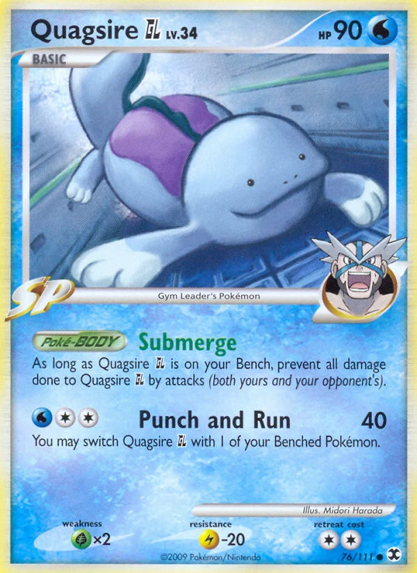 Quagsire GL Pokemon card