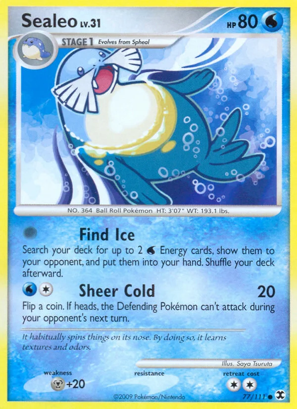Sealeo Pokemon card