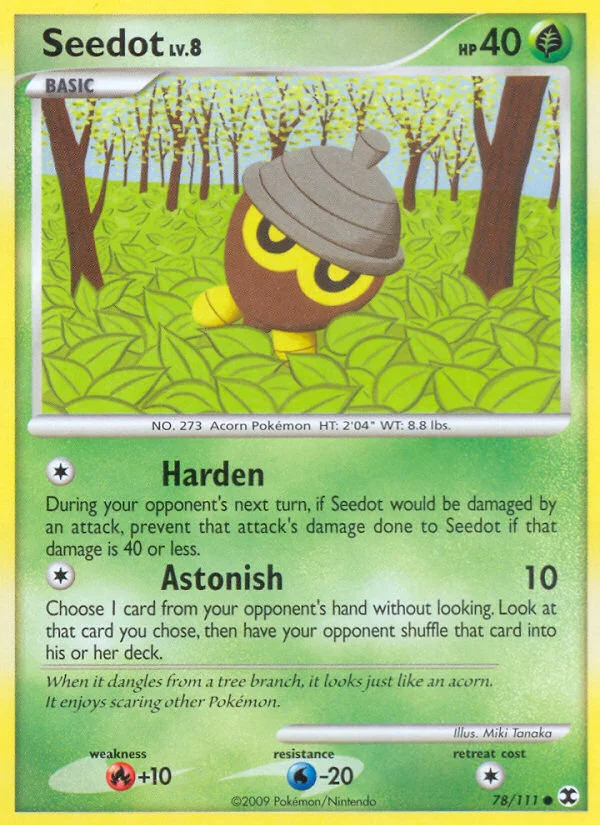 Seedot Pokemon card