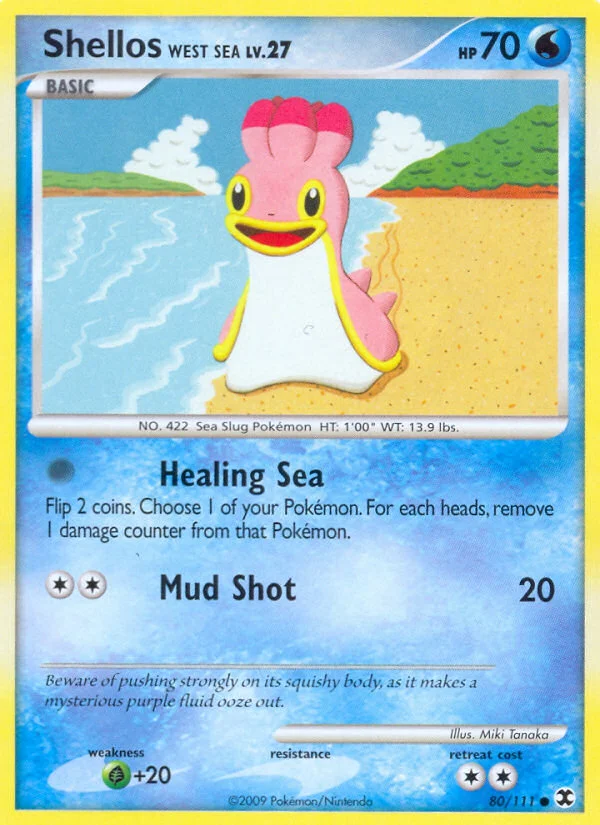 Shellos West Sea Pokemon card