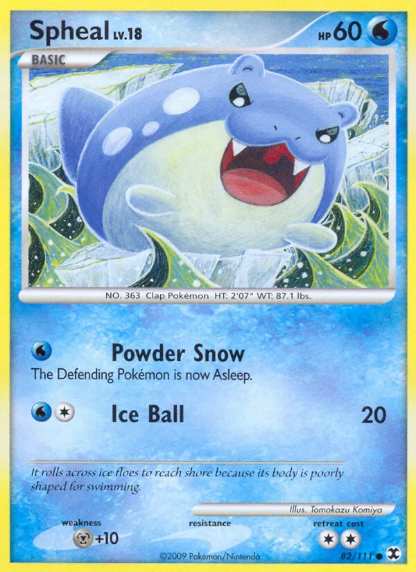 Spheal Pokemon card