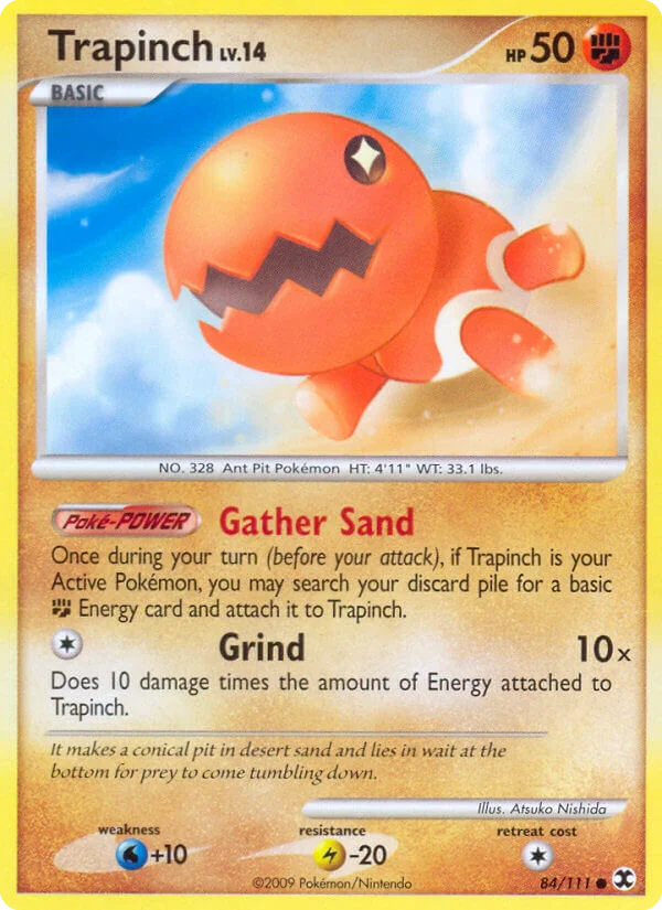 Trapinch Pokemon card